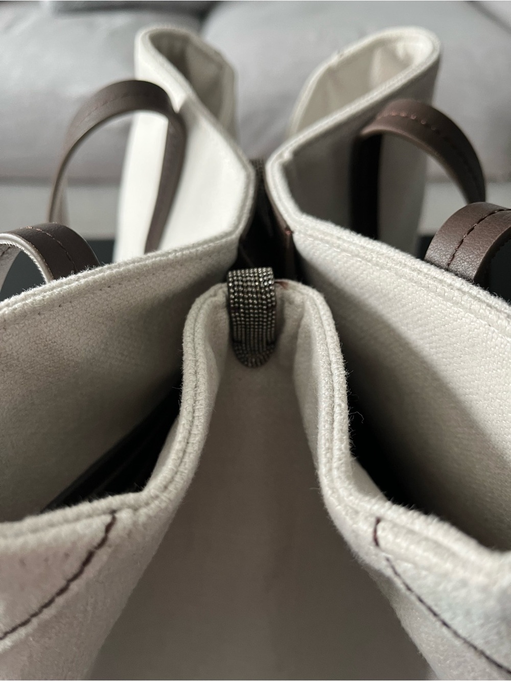 Brunello Cucinelli Canvas Shopping Tote - Picture 7 of 14